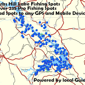 Clarks Hill Lake Fishing Spots Map