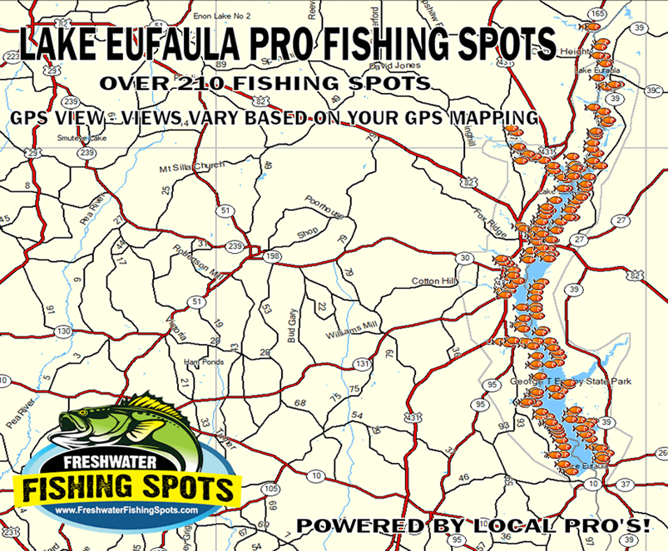 Lake-Eufaula-Fishing-Spots-map